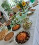 Buffet beim Sommerfest